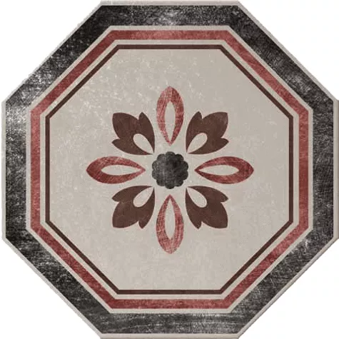 Via Emilia Rivalta Ottagona Lato 10 Grigio 24x24 - фото 1