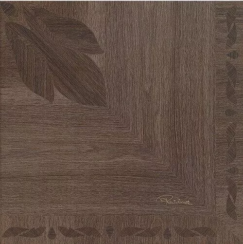 Rinascimento Floreale Mogano Nat Rett Firma 50x50 - фото 1
