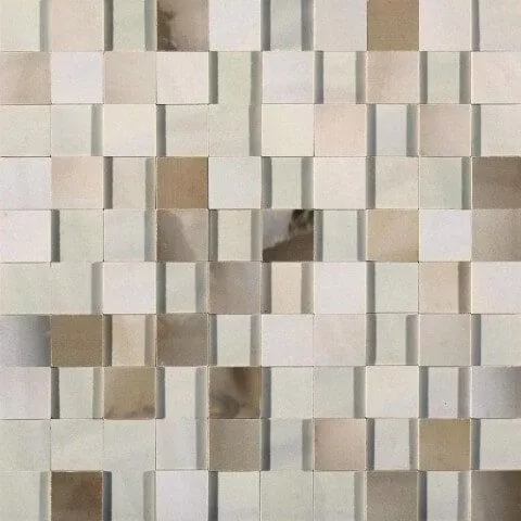Alabastri Bamboo Mosaico 3D Lap. 3x3 Ret. - фото 1