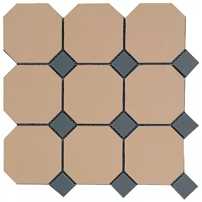 Петергоф Октагон Светло-Кирпичный 9.6x9.6 + 3.5x3.5 - фото 1