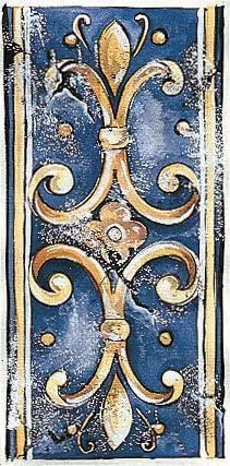 Petraia List. Decorato Solo Blu 12.5x25 - фото 1