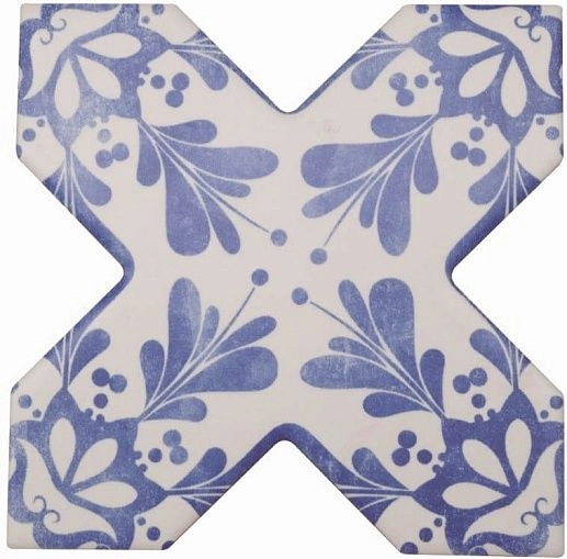 Becolors Cross Dec. Stencil Electric Blue 13.25x13.25 - фото 1