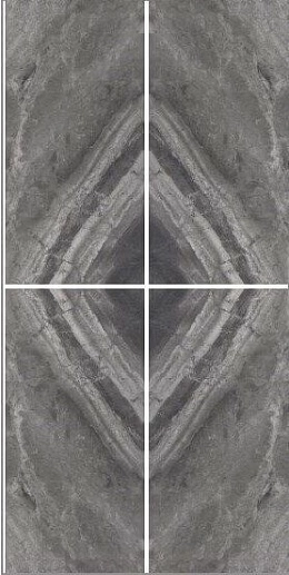 Supreme Book Match Charcoal Levigato 60x120 - фото 1