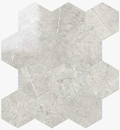 NovaBell Imperial Esagona London Grey Lapp. 29.1x25.2 - фото 1