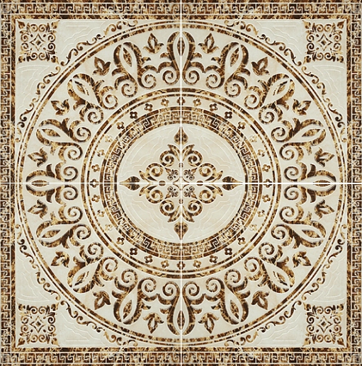 Castello Tramonte Roseton Beige 120x120 - фото 1
