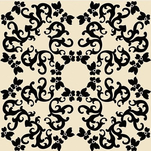Design Marcel Wanders Iris 2 Nero 20x20 - фото 1