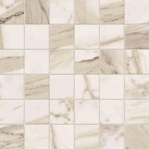 NovaBell Imperial Mosaico Calacatta Beige Silk. 5x5 - фото 1