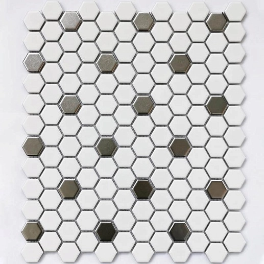 Mosaics Babylon Silver matt 26x30 - фото 1
