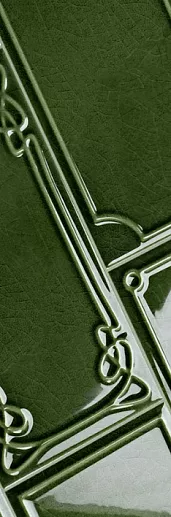 Art Deco Vector Frame E Emerald grEEn 12.5x25 - фото 1