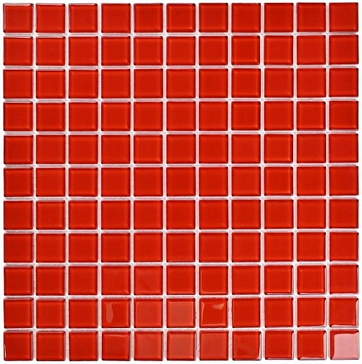 Mosaics Red Glass 30x30 - фото 1