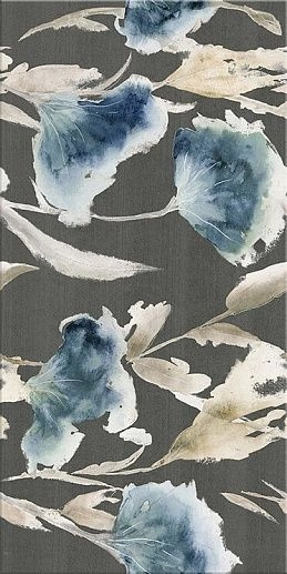 Aura Grafite Floris Decor 31.5x63 - фото 1