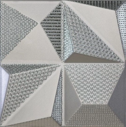 Shapes #1 Multishapes Silver Mat-Gloss 25x25 - фото 1