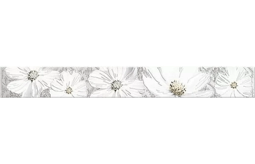 Sfumato Grey Floret Бордюр 6.2x50.5 - фото 1