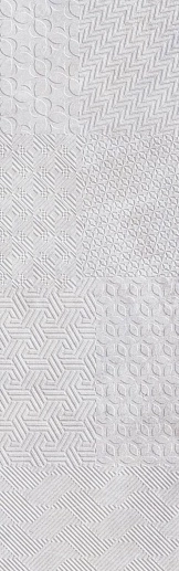 Materia Textile White 25x80 - фото 1