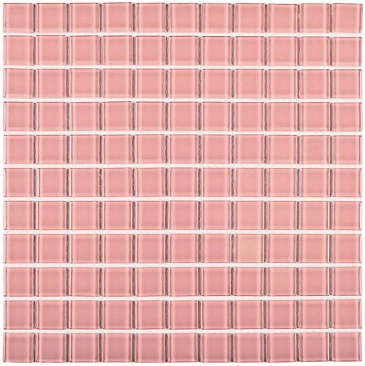 Mosaics Pink Glass 30x30 - фото 1