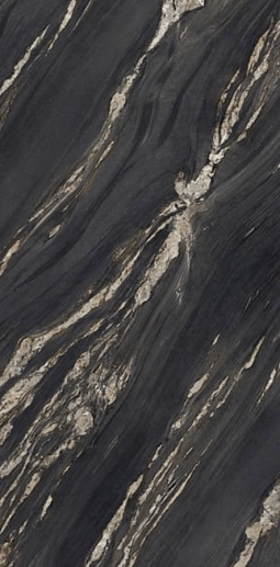Ultra Marmi Tropical Black Lev Silk 150x300 - фото 1