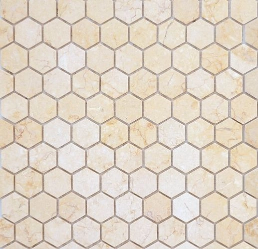 Pietrine Hexagonal Botticino Mat Нex 28.5x30.5 - фото 1