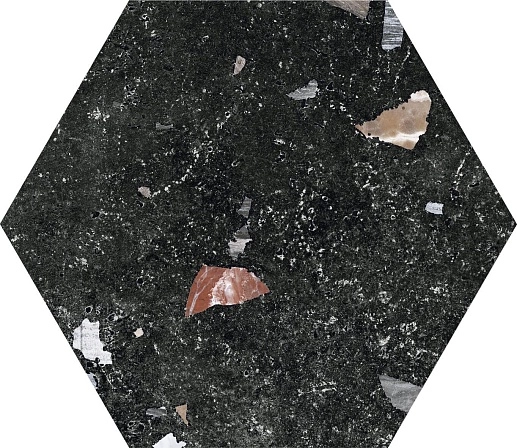 Sonar Dark Hexagonal 22x25 - фото 1