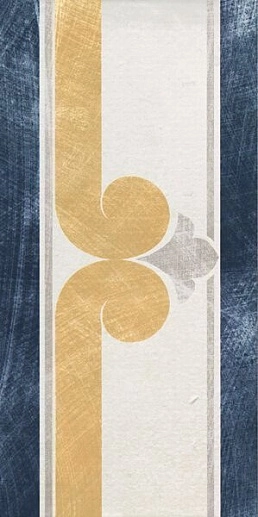 Via Emilia Fascia Bianco-Blu 10x20 - фото 1