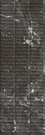 KM3090B0170R Тубкаль чёрный глянцевый структура обрезной 30x89.5x1.05 - фото 1
