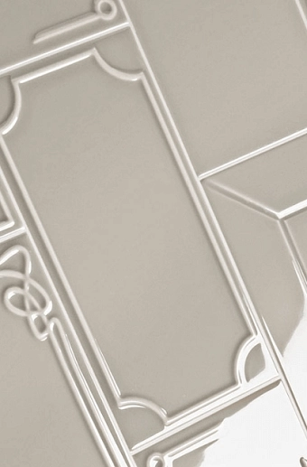 Art Deco Vector Frame B Silver Gray 12.5x25 - фото 1