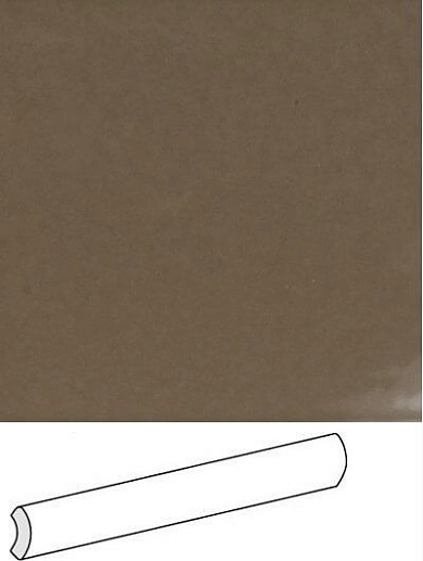 Arabesque Silk Quarter Round Tobacco 3x30 - фото 1