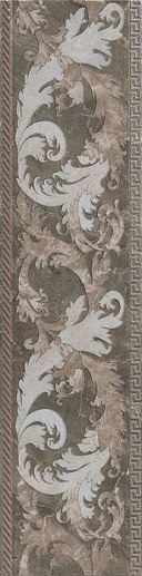 Marble Fascia Barocca Grig Lev 14.4x58.5 - фото 1