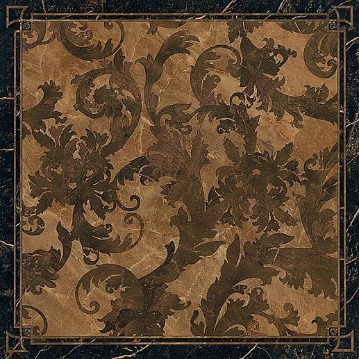 Marble Dec Cass Foglia Nero S.Laurent 58.5x58.5 - фото 1