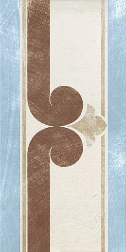 Via Emilia Fascia Crema-Azzurro 10x20 - фото 1