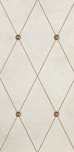 AD Maiora Rhombus Fregio Swarovsky Oro Beige 50x100 - фото 1