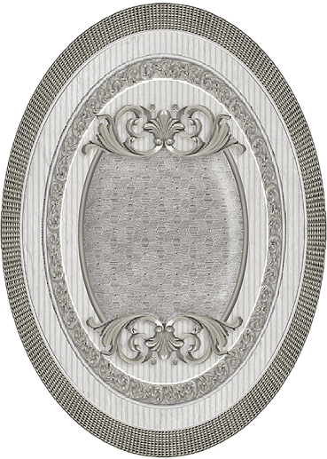 Venecia Plata-Gris Medallon 10x14 - фото 1