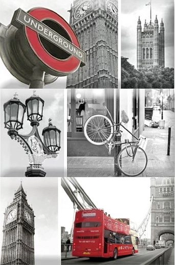Monocolor Composicion London Calling D 15x22.5 - фото 1