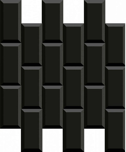 Black & White Mosaico Minimetro Negro 29.1x29.6 - фото 1