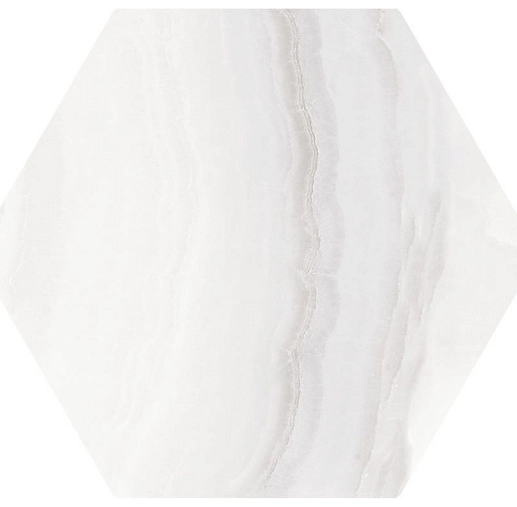 Onyx Hex White 20x24 - фото 1