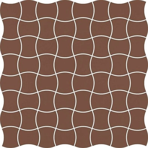Modernizm Brown Mozaika Prasowana 30.86x30.86 - фото 1