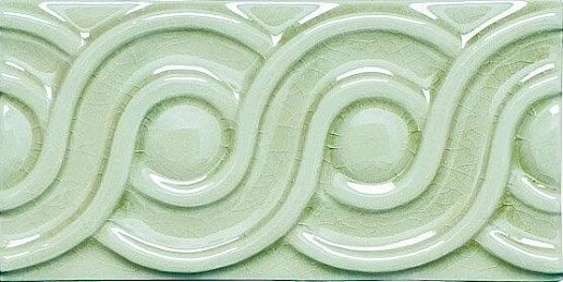 Modernista Relieve Clasico C/C Verde Claro 7.5x15 - фото 1