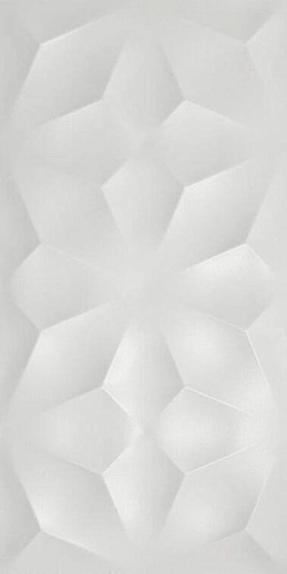3D Wall 3D Diamond White Matt 40x80 - фото 1
