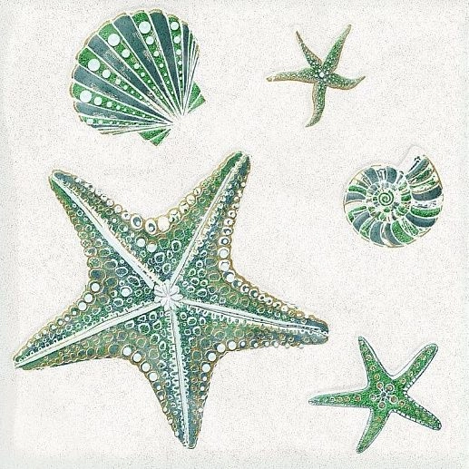 Smalto Decor Mare 1 Bianco 15x15 - фото 1
