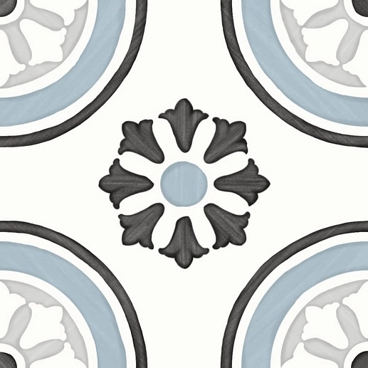 Tanger Blue Dhalia 12.3x12.3 - фото 1