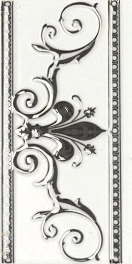 Noblesse Cenefa Noblesse Blanco Silver 10x20 - фото 1