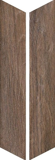 Vintage Brune Chevron 7.5x40.7 - фото 1