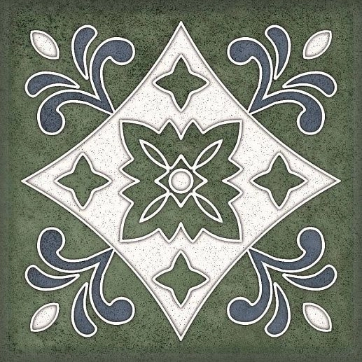 Smalto Decor 3 Verde 15x15 - фото 1