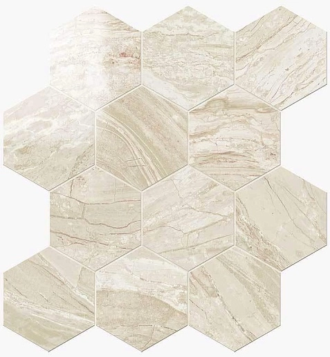 NovaBell Imperial Esagona Crema Lapp. 29.1x25.2 - фото 1