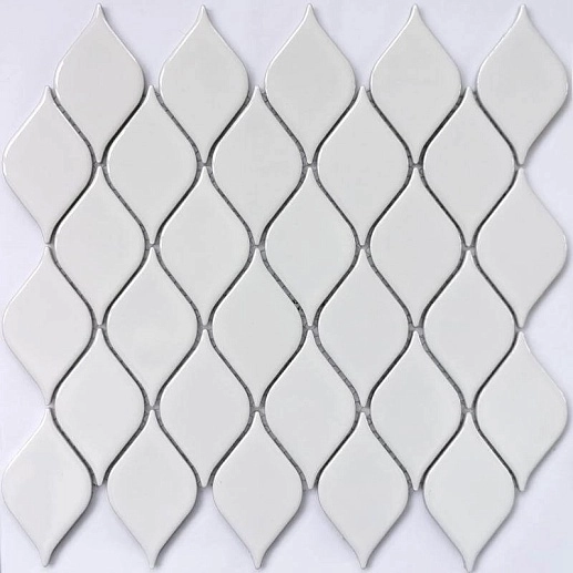 Mosaics Melany White glossy 26.4x28 - фото 1