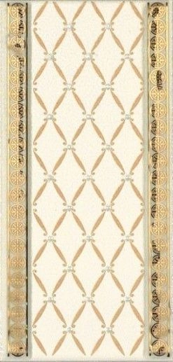 Noblesse Cenefa Delis Marfil Gold 9.2x20 - фото 1