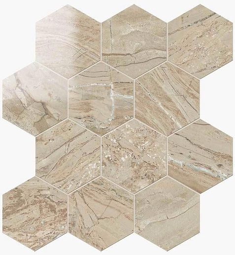 NovaBell Imperial Esagona Cappuccino Lapp. 29.1x25.2 - фото 1