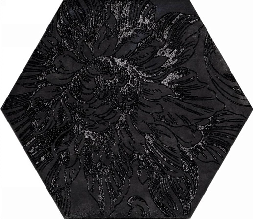 Fuoritono Esagona Fuoridamasco Nero 24x27.7 - фото 1