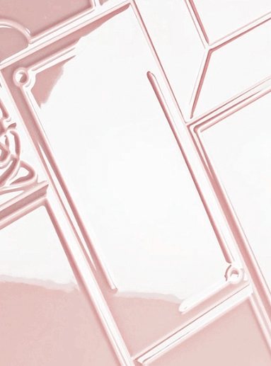 Art Deco Vector Frame D Light Pink 12.5x25 - фото 1