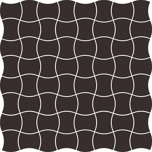 Modernizm Nero Mozaika Prasowana 30.86x30.86 - фото 1