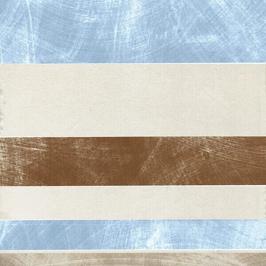 Via Emilia Greca Linea Crema-Azzurro (4 шт.) 20x20 - фото 1